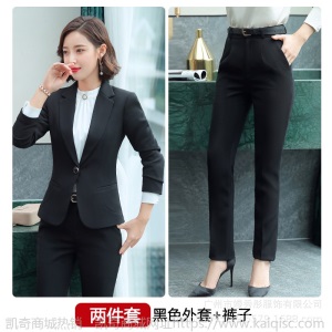 职业套装女时尚气质女神范秋季西装套裙工作服工装连衣裙面试正装