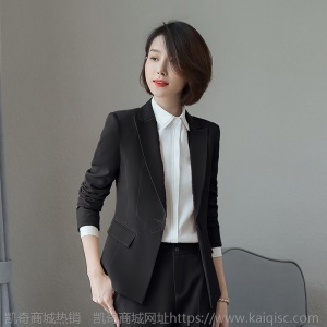 小西装西服女上衣面试工作服套装秋季2019新款职业黑西装外套批发