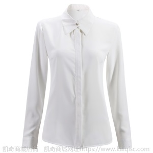 衬衣女长袖2020新款春秋气质方领修身上衣职业时尚纯色百搭打底衫