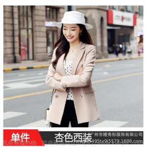 黑色西装外套女2019初秋新款韩版休闲气质百搭宽松网红小西服上衣