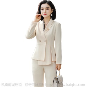 西装套装女2019秋季新款时尚职业装女士气质主持人正装修身工作服