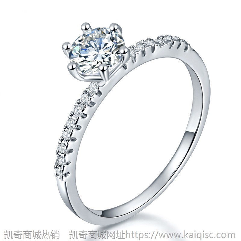 凯奇热卖钻石水滴戒指锆石戒指奥地利水晶时尚镶钻女戒婚戒