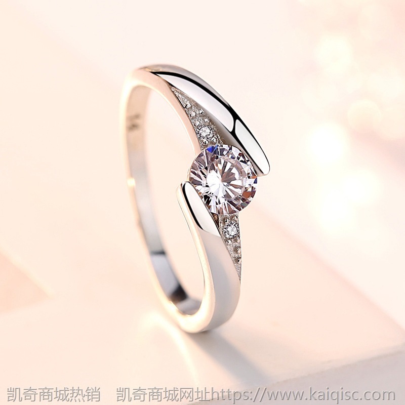 戒指女钻石925银锆石凯奇风饰品凯奇创意热卖凯奇电商爆款配饰