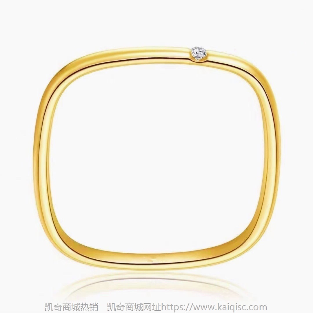 S925纯银定制小方戒指情侣钻戒指环日韩简约时尚戒指ins个性钻戒