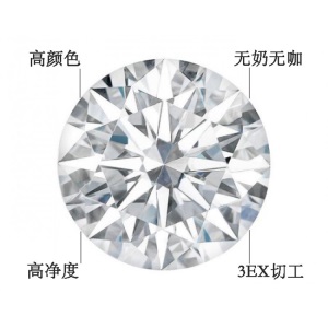 实验室培育钻石裸石CVD 人造钻 合成裸钻 Grown Diamond HTHP IGI