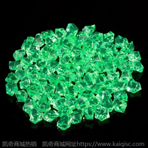 亚克力人造塑料水晶五彩钻石花瓶鱼缸透明装饰仿真小石头仿水晶