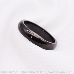 凯奇韩版时尚ins素圈滴胶钛钢戒指女尾戒18K玫瑰金镶钻戒厂家批发