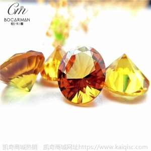 人造宝石变色石玻璃圆形土耳其水铝石苏丹石人工钻石裸石大量库存