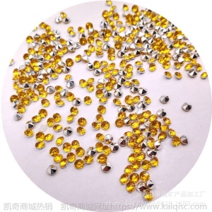 金色石子工艺品晶瓷装饰画用电镀金色石头亚克力钻石3-6 6-9mm