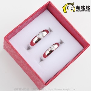 情侣对戒仿真钻戒婚礼戒指开口结婚戒指 男女款银戒指女 批发首饰