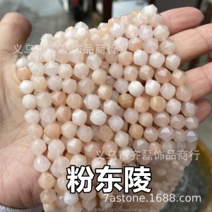 天然石钻石角度大切面 东陵虎眼闪光石青金黄玉水晶海蓝宝天河石