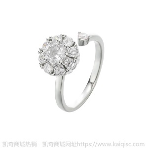 小红书同款气质仿莫桑钻戒 白金色爪镶彩色锆石对戒 女士指环首饰