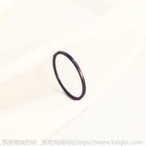 凯奇韩版时尚ins素圈滴胶钛钢戒指女尾戒18K玫瑰金镶钻戒厂家批发