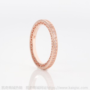 S925纯银戒指 凯奇新款单排钻戒 潘家经典款女戒指 厂家一件代发