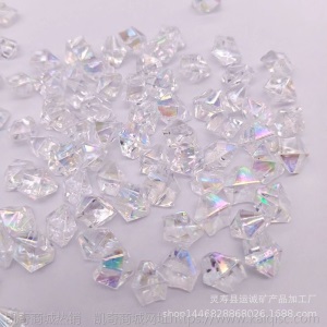 金色石子工艺品晶瓷装饰画用电镀金色石头亚克力钻石3-6 6-9mm