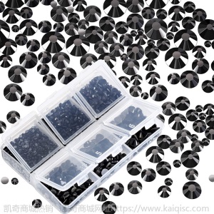 凯奇供货美甲钻熨烫胶底玻璃平底烫钻水钻服装包包DIY饰品配件