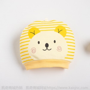 童星新生宝宝纯棉环保帽子厂家直销母婴用品 婴儿帽子 印花胎帽