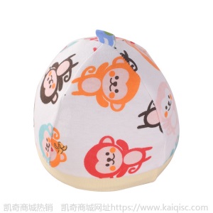 夏季单层初生婴儿帽新生儿帽子卡通印花宝宝胎帽批发母婴用品