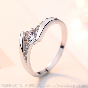 戒指女钻石925银锆石凯奇风饰品凯奇创意热卖凯奇电商爆款配饰