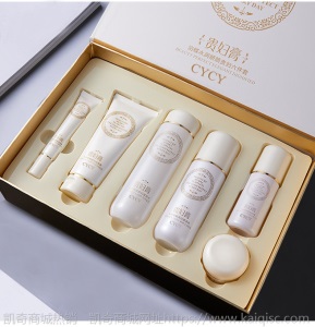 贵妇丹焕发青春5件套装礼品 美颜保湿遮瑕面部抖音天气丹套装正品
