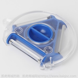 厂家多功能四合一瓜刨旋转式圆形三头削皮器不锈钢多功能刨丝器