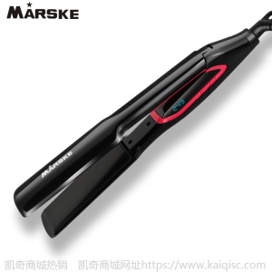 MARSKE直发器数码显示蓝屏调温陶瓷板烫发器卷直两用发电夹板