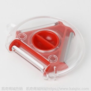 厂家多功能四合一瓜刨旋转式圆形三头削皮器不锈钢多功能刨丝器