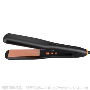 凯奇宽窄两选直发器OEM定制logo夹板黑色陶瓷板面数码控温卷发棒