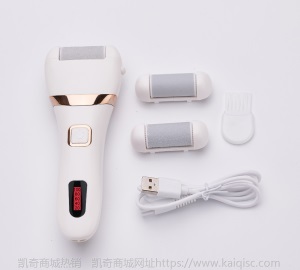 新款防水锂电电动磨脚器美脚去死皮机自动老茧修足修脚工具厂家