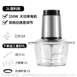 厂家直供电动绞肉机家用厨房料理机多功能不锈钢绞肉机 广东品质