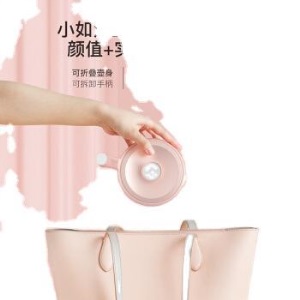德尔玛DH206多功能折叠电热水壶家用迷你便携数码触控屏保温壶