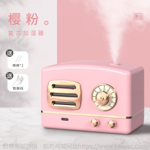 萌宠复古加湿器文艺风网红小型超声波大雾量加湿器家用办公静音