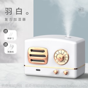 萌宠复古加湿器文艺风网红小型超声波大雾量加湿器家用办公静音