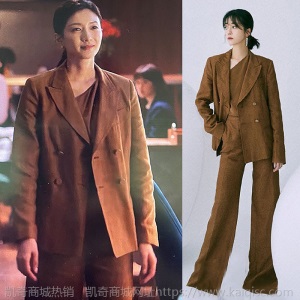 三十而已江疏影王漫妮同款衣服春秋新款驼色西装套装女气质女神范