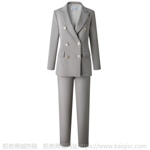 明星刘诗诗同款职业装西装套装女小香风2020春夏新款薄西服两件套