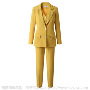 明星陈数同款西服马甲直筒裤三件套女士夏季薄款宴会垂坠西装套装
