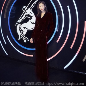 明星同款2020秋冬新款金丝绒西装套装女时尚气质显瘦小西服两件套