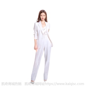 明星金晨同款白色西装套装女春夏新款英伦风职业西服长裤两件套