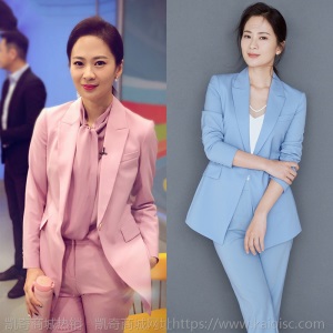 明星同款西装套装女秋装2020新款韩版时尚气质小西服工作服两件套
