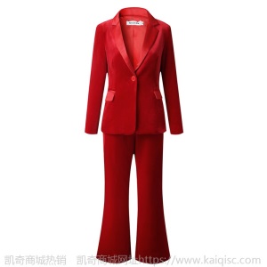网红明星同款金丝绒西装套装女小香风气质高端绒面西服时髦秋冬装