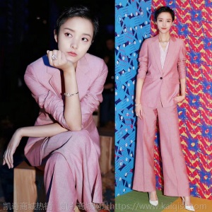 明星同款西装套装女秋休闲显瘦韩版气质阔腿裤职业装西服两件套