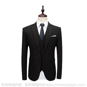爆款速卖通全球购西服2020男士精品高端白色西服套装三件套男凯奇
