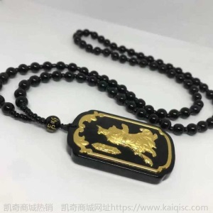 金镶玉吊坠999足金镶和田玉武财神关公项链男龙牌玉坠挂件