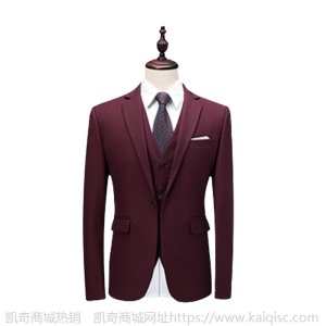 爆款速卖通全球购西服2020男士精品高端白色西服套装三件套男凯奇