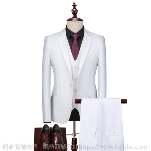 新款 西装男士西服套装男三件套韩版 休闲职业装婚庆纯色一件代发