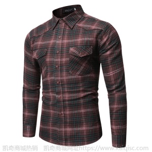 Plaid Shirt 2020 New Autumn Winter Flannel Red Checkered