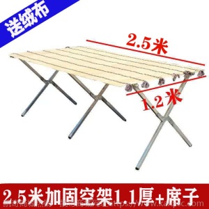 地摊货架子折叠竹席夜市摆饰品挂衣服水果展示桌便携简易床
