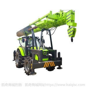 全地形拖拉机起重机 打桩钻孔吊杆一体机 10吨四驱越野拖拉机吊车