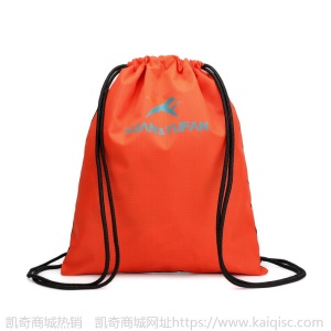 运动防水尼龙布户外束口袋双肩包拉抽绳男女小背包定制做印字LOGO