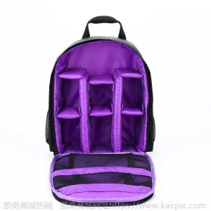 厂家直销双肩小型休闲摄影包防水单反背包多功能相机包凯奇爆款